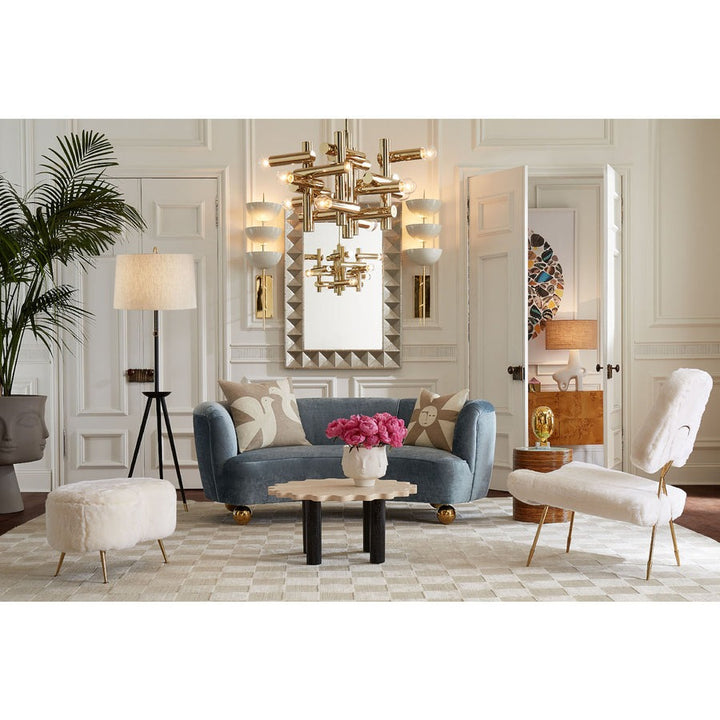 Jonathan Adler Kidney Ottoman – Shearling