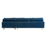 Jonathan Adler Malibu Left Arm Facing Sectional Sofa – Varese Petrol