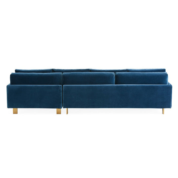 Jonathan Adler Malibu Left Arm Facing Sectional Sofa – Varese Petrol