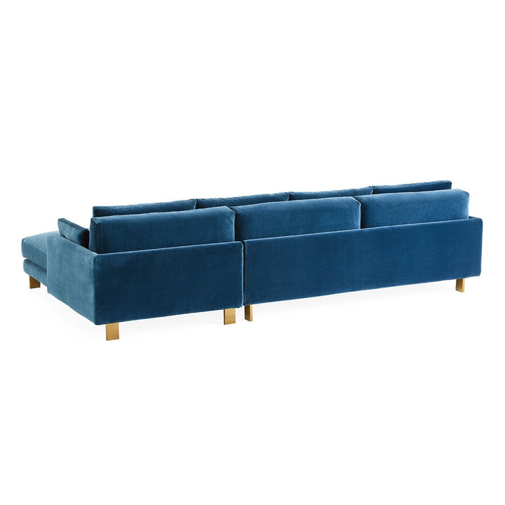 Jonathan Adler Malibu Right Arm Facing Sectional Sofa – Varese Petrol