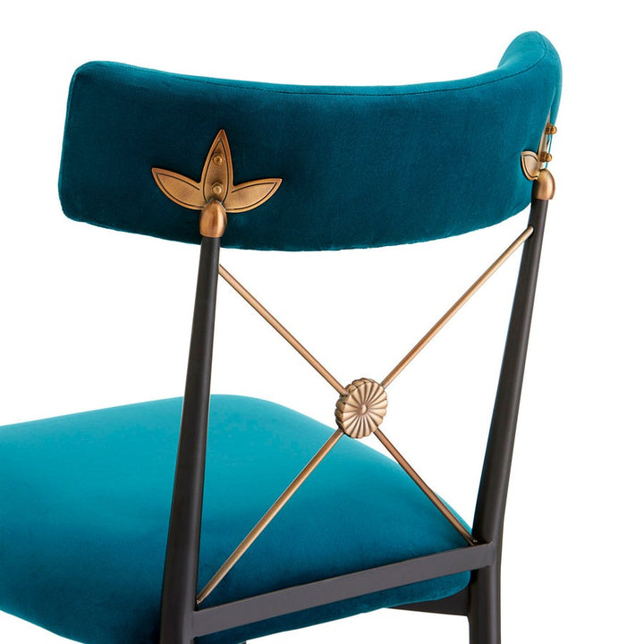 Jonathan Adler Rider Counter Stool – Rialto Peacock Velvet