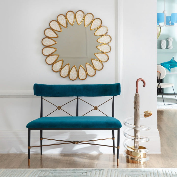 Jonathan Adler Rider Dining Bench – Rialto Peacock