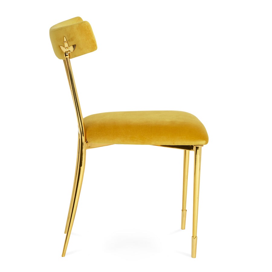 Jonathan Adler Rider Dining Chair – Rialto Gold Velvet