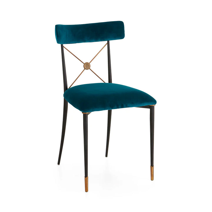 Jonathan Adler Rider Dining Chair – Rialto Peacock Velvet