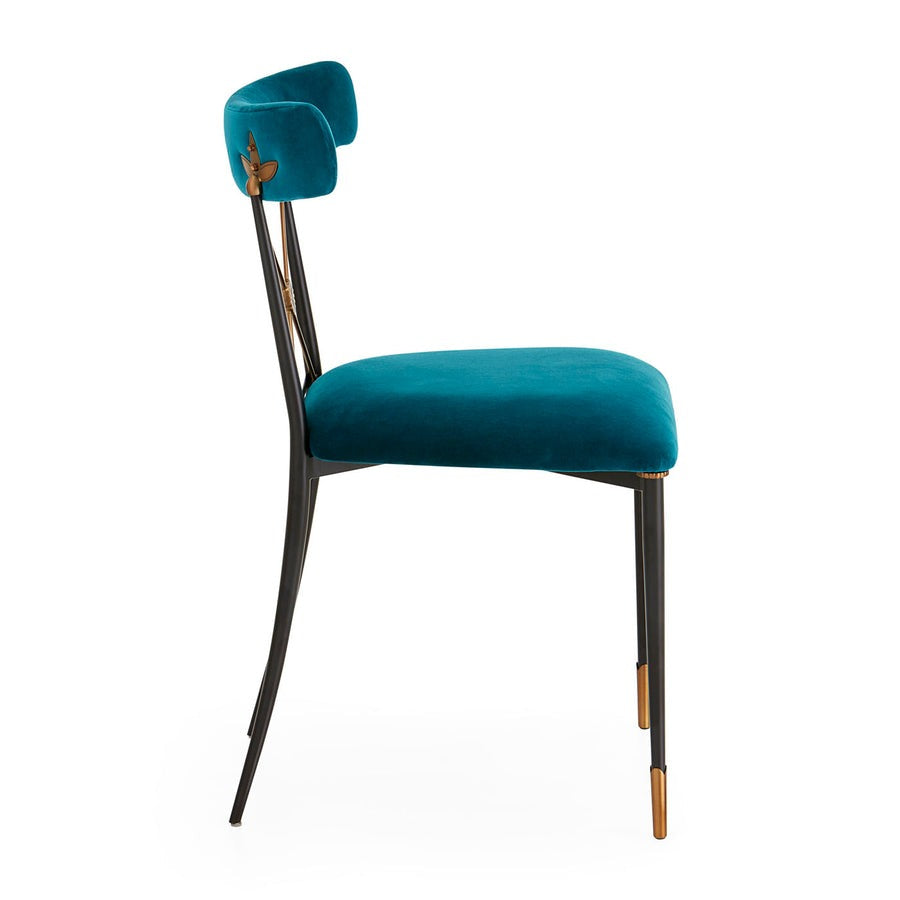 Jonathan Adler Rider Dining Chair – Rialto Peacock Velvet