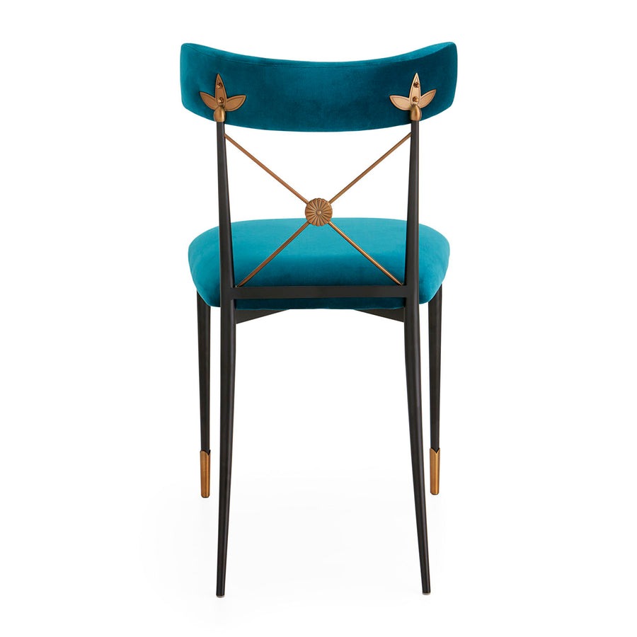 Jonathan Adler Rider Dining Chair – Rialto Peacock Velvet