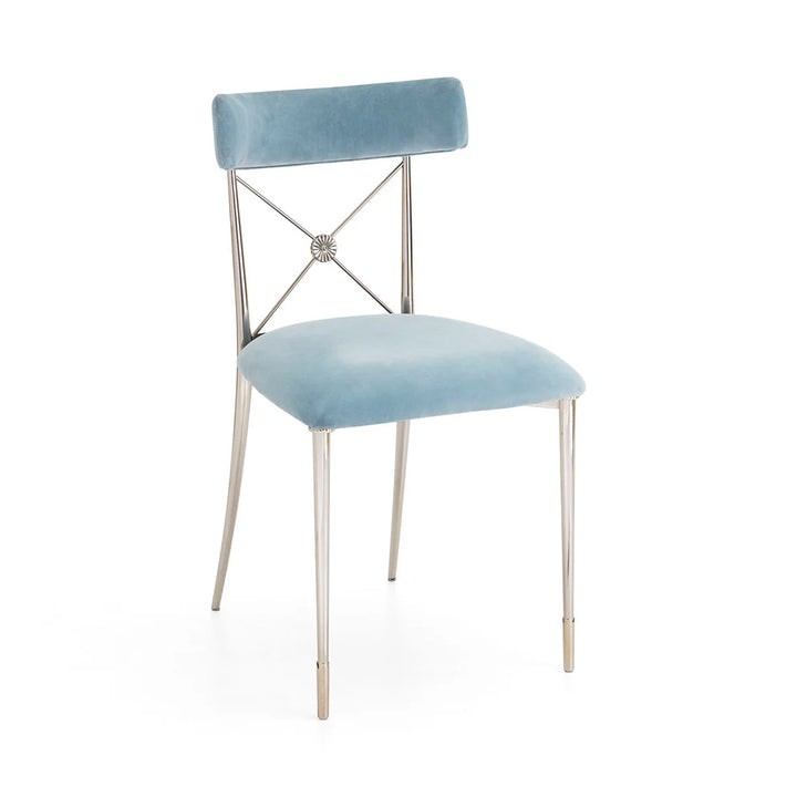 Jonathan Adler Rider Dining Chair – Rialto Sky Velvet