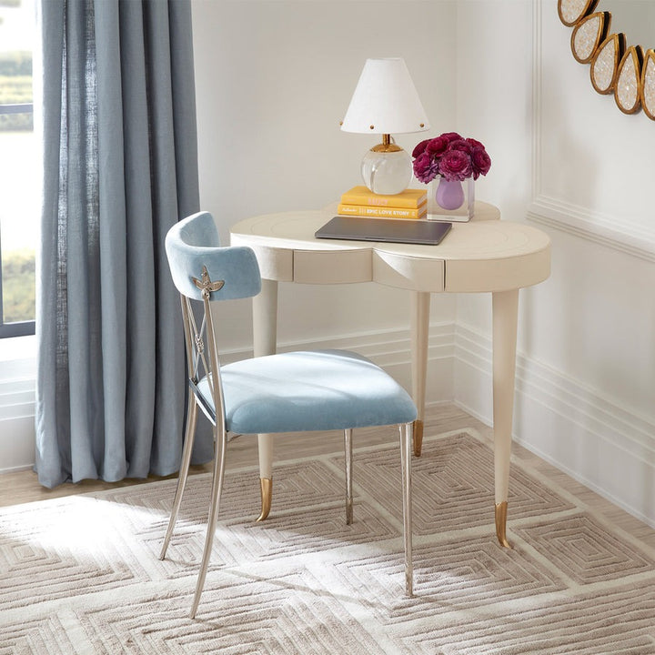 Jonathan Adler Rider Dining Chair – Rialto Sky Velvet