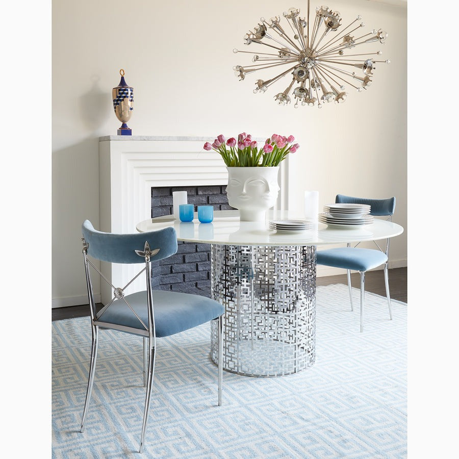 Jonathan Adler Rider Dining Chair – Rialto Sky Velvet