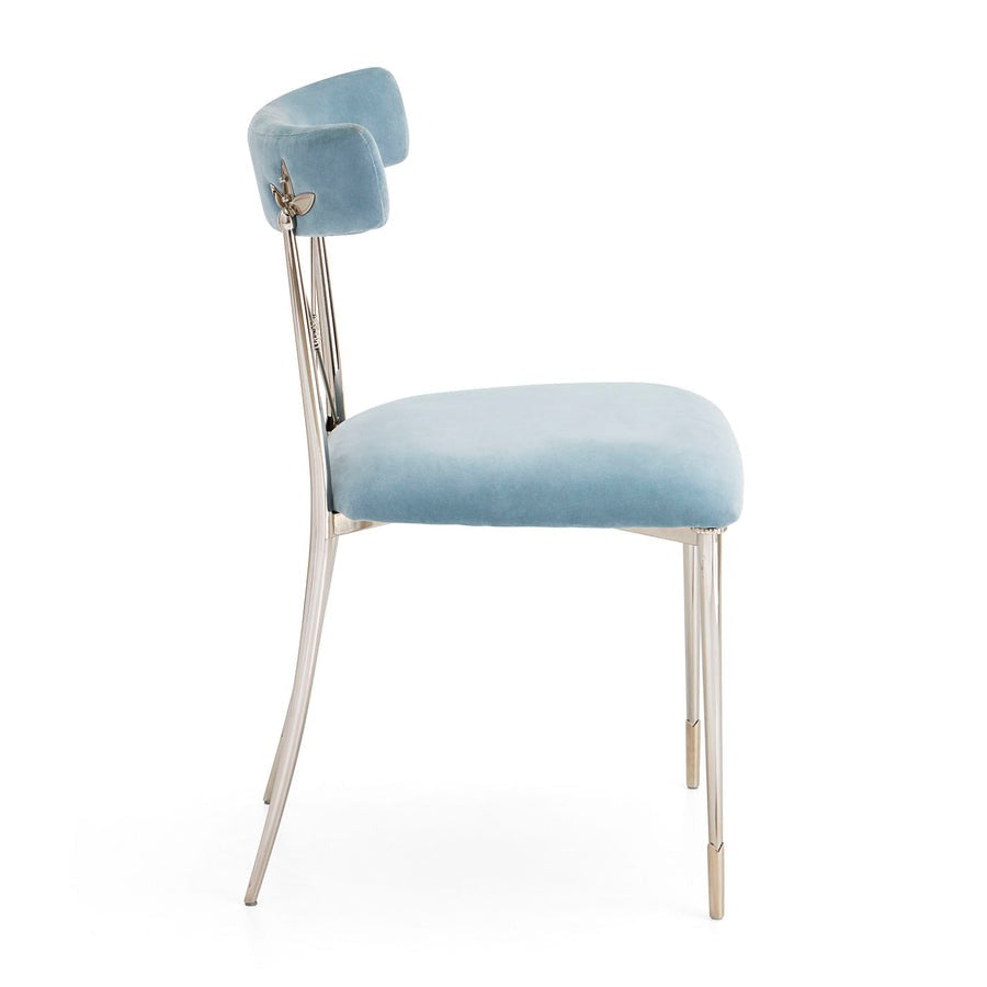 Jonathan Adler Rider Dining Chair – Rialto Sky Velvet