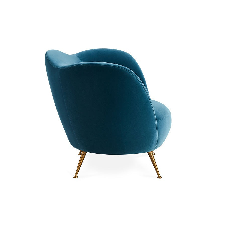 Jonathan Adler Ripple Armchair – Varese Petrol Velvet