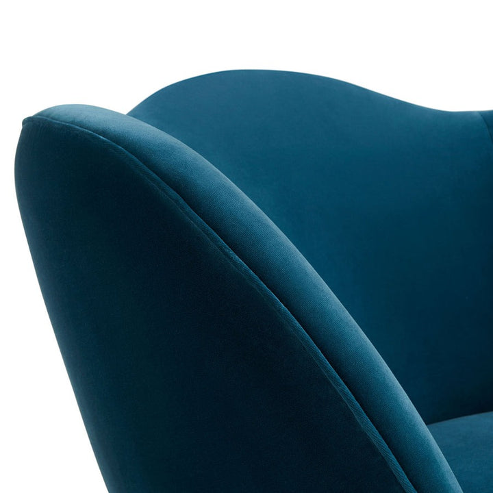 Jonathan Adler Ripple Armchair – Varese Petrol Velvet