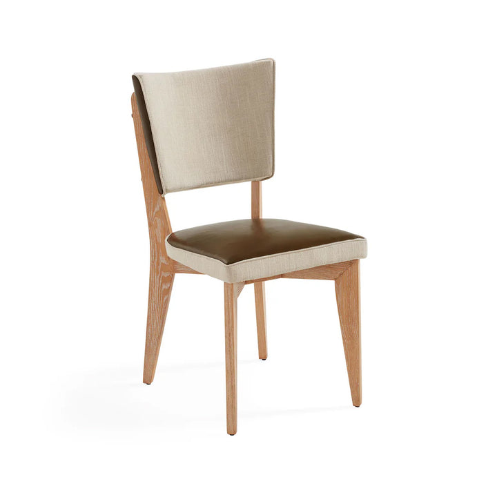 Jonathan Adler Rive Gauche Dining Chair – Oatmeal and Olive Green