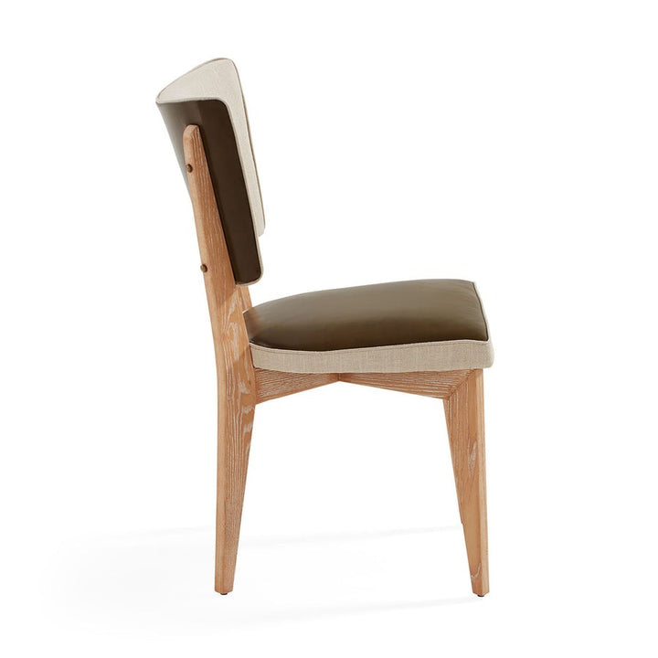 Jonathan Adler Rive Gauche Dining Chair – Oatmeal and Olive Green