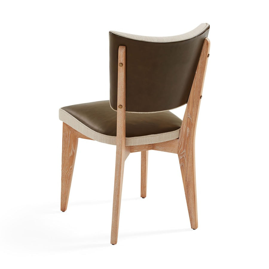 Jonathan Adler Rive Gauche Dining Chair – Oatmeal and Olive Green