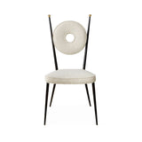 Jonathan Adler Rondo Dining Chair – Oatmeal Bouclé