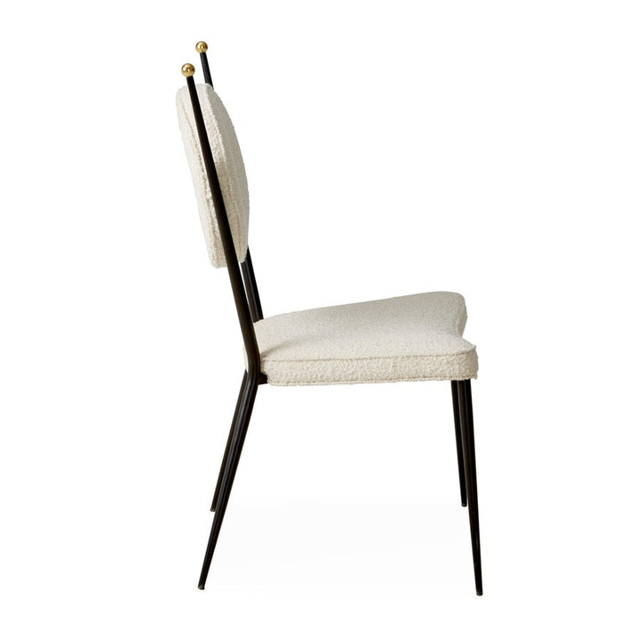 Jonathan Adler Rondo Dining Chair – Oatmeal Bouclé