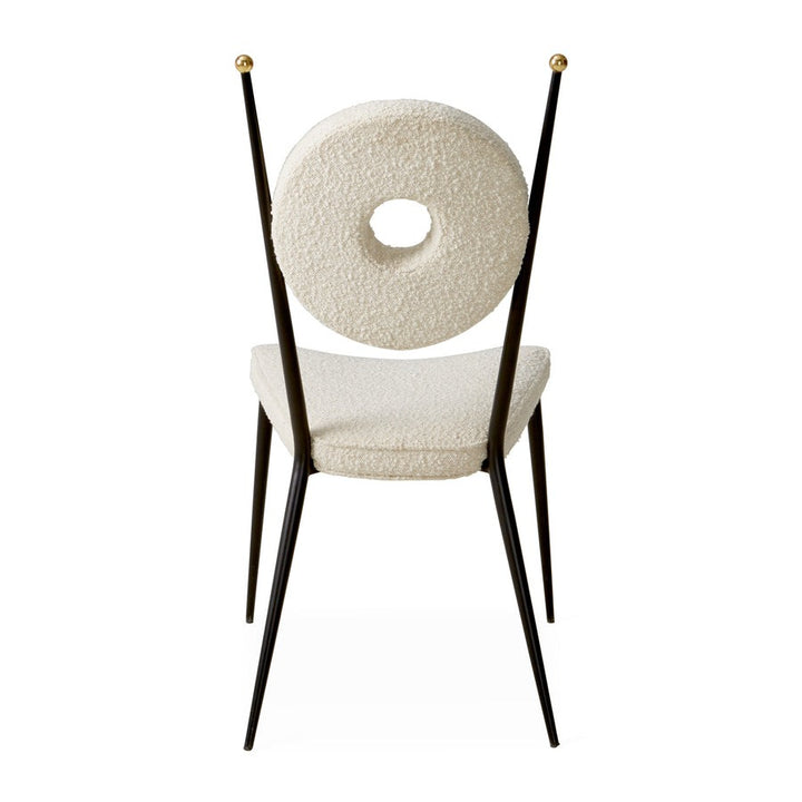 Jonathan Adler Rondo Dining Chair – Oatmeal Bouclé