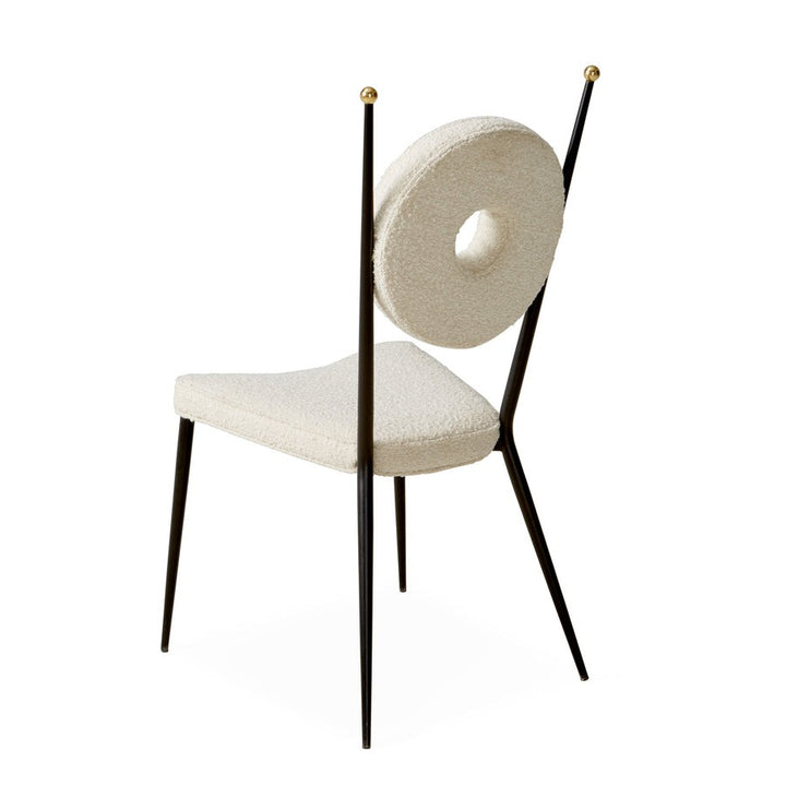 Jonathan Adler Rondo Dining Chair – Oatmeal Bouclé