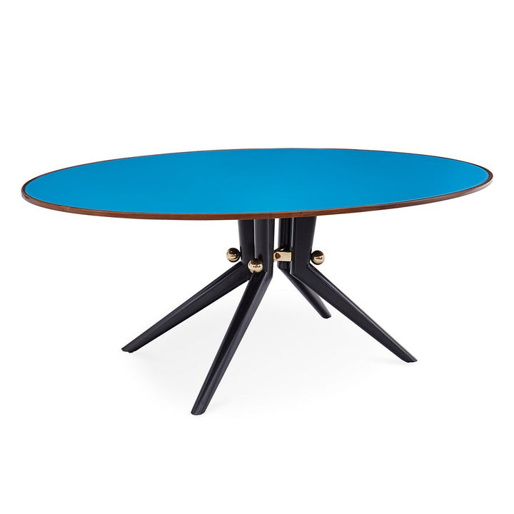 Jonathan Adler Trocadero Dining Table – Turquoise Glass