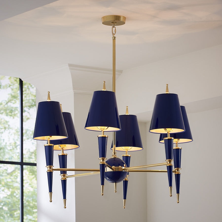 Jonathan Adler Versailles Chandelier – Blue