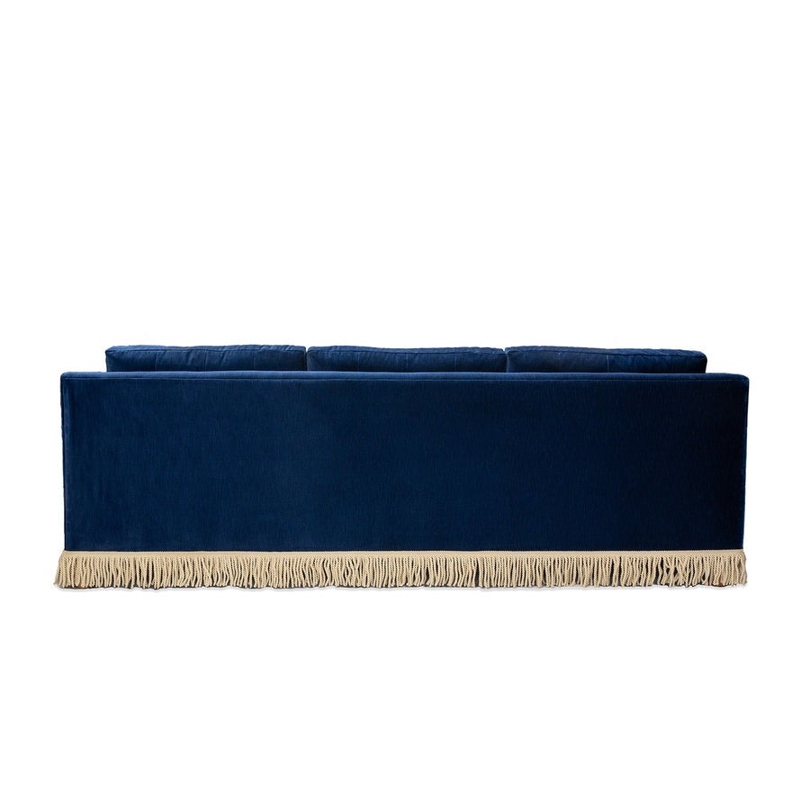 Jonathan Adler Wright Sofa with Bullion Fringe – Canterbury Navy