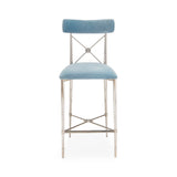 Jonathan Adler Rider Counter Stool – Rialto Sky Velvet