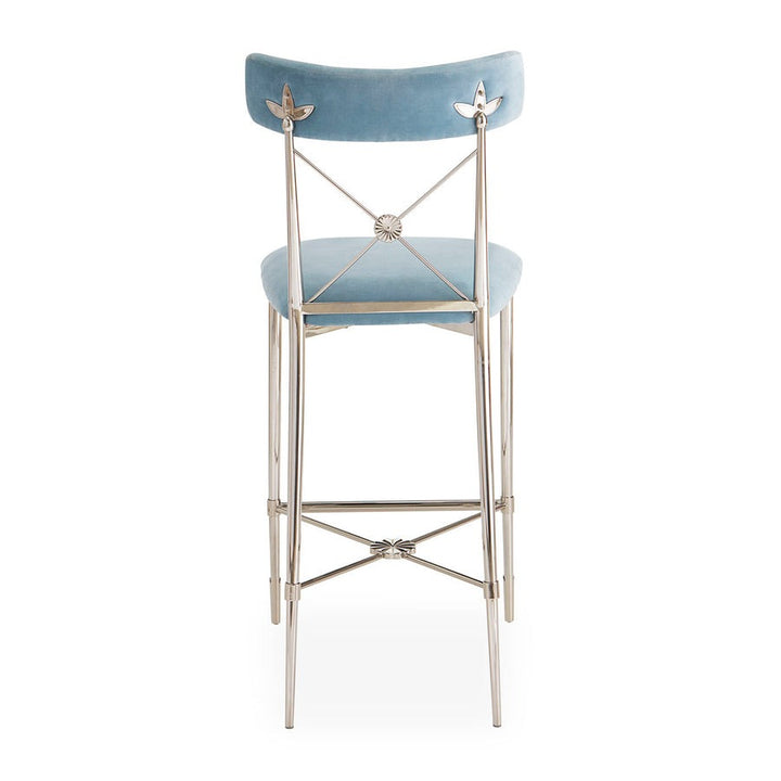Jonathan Adler Rider Counter Stool – Rialto Sky Velvet