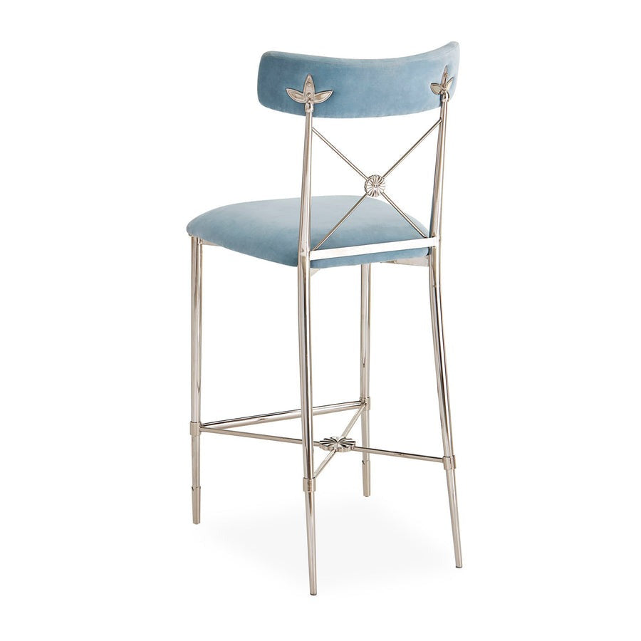 Jonathan Adler Rider Counter Stool – Rialto Sky Velvet