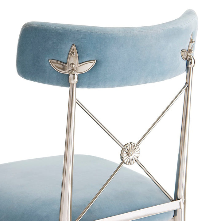 Jonathan Adler Rider Counter Stool – Rialto Sky Velvet