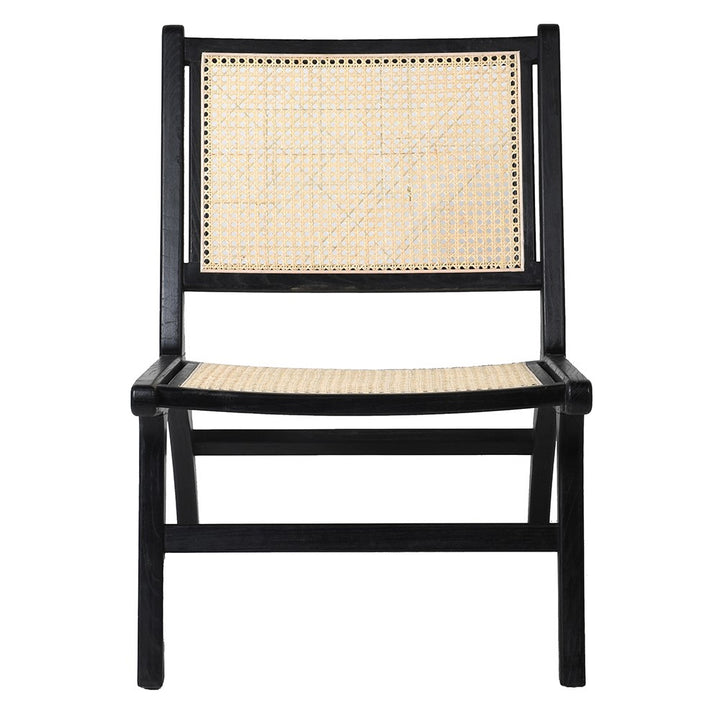 Julian Chair with Black Elm and Rattan