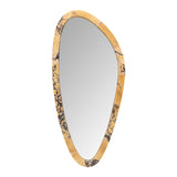 Kalle Mirror with Purple Breccia Marble Frame