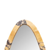 Kalle Mirror with Purple Breccia Marble Frame