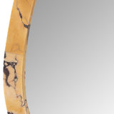 Kalle Mirror with Purple Breccia Marble Frame