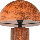 Kassiani Table Lamp – Salmon Volcanic Glass