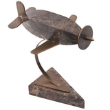 Keiichi Aircraft Form Sculpture – Dark