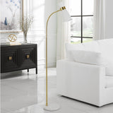 Keiichi Ambrose Floor Lamp – White and Gold