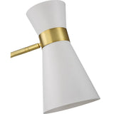 Keiichi Ambrose Floor Lamp – White and Gold
