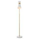 Keiichi Ambrose Floor Lamp – White and Gold