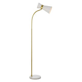 Keiichi Ambrose Floor Lamp – White and Gold