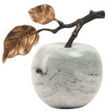 Keiichi Apple Ornament  – Green Marble