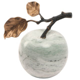 Keiichi Apple Ornament  – Green Marble
