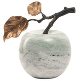 Keiichi Apple Ornament  – Green Marble