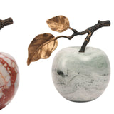Keiichi Apple Ornament  – Green Marble