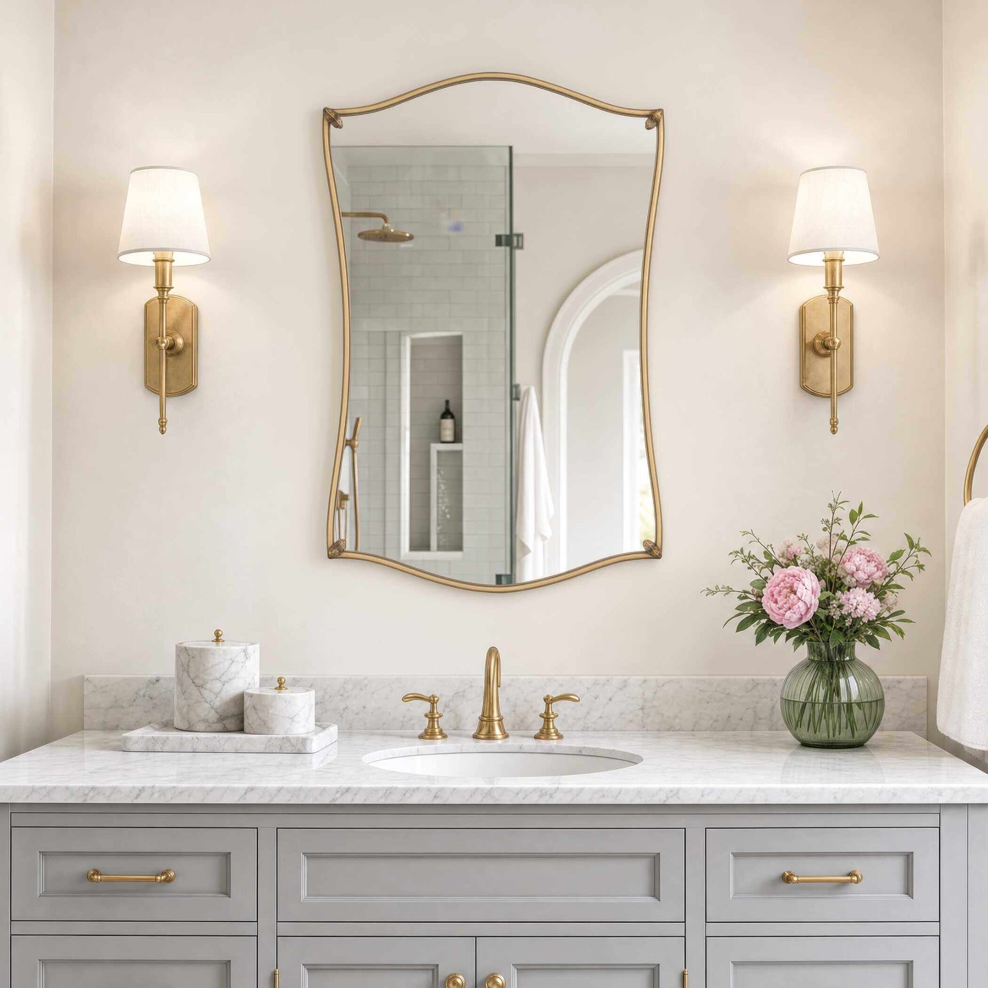 Keiichi Astrella Mirror – Gold Leaf