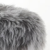 Keiichi Baaarb Ottoman – Grey Sheepskin
