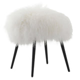 Keiichi Baaarb Ottoman – White Sheepskin