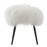 Keiichi Baaarb Ottoman – White Sheepskin