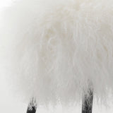 Keiichi Baaarb Ottoman – White Sheepskin