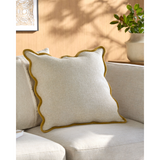Keiichi Caliza Woven Cushion – Mustard